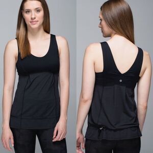Lululemon Hustle & Bustle Tank Top Black Size 6